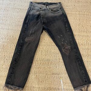 R13 Faded Distressed Jeans
